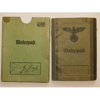 Wehrpaß Wehrmacht, första sidan saknas.. Espenlaub militaria